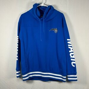 Ultra Game NBA Orlando Magic Hoodie Womens Medium Blue Cowl Neck Pullover